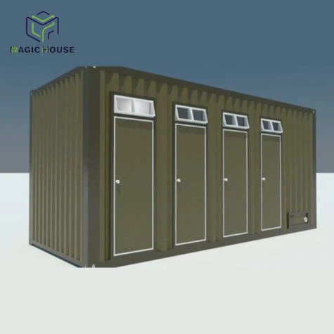 Contenant de toilette et de douche portable converti