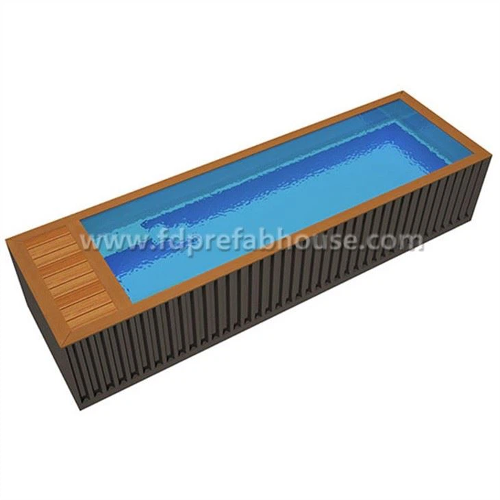 Entretien de piscine en conteneur